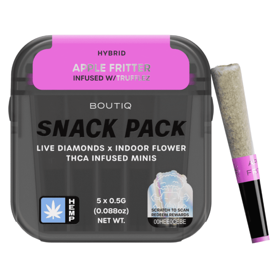 Boutiq Snack Pack Live Diamonds 2.5G Minis - Apple Fritter Infused W / Trufflez