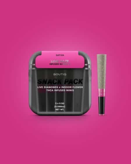 Boutiq Snack Pack Live Diamonds 2.5G Minis – Lime Haze Infused W / Pink Z
