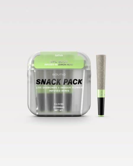 Boutiq Snack Pack Live Diamonds 2.5G Minis – NYC Sour Infused W / Lemon Head