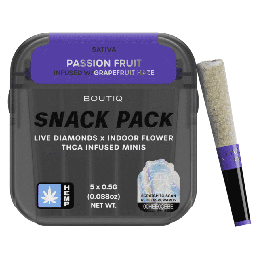 Boutiq Snack Pack Live Diamonds 2.5G Minis - Passion Fruit Infused W / Grapefruit Haze
