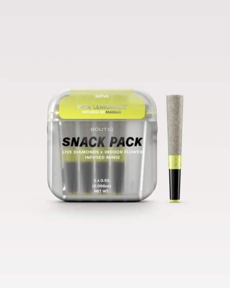 Boutiq Snack Pack Live Diamonds 2.5G Minis – Pink Lemonade Infused W / Mango