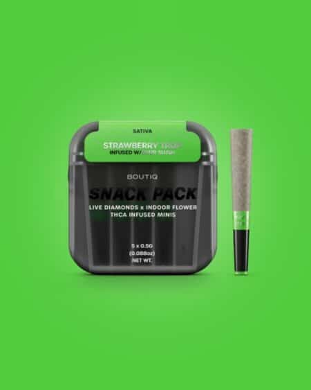 Boutiq Snack Pack Live Diamonds 2.5G Minis - Strawberry Trop Infused W / Sour Slush