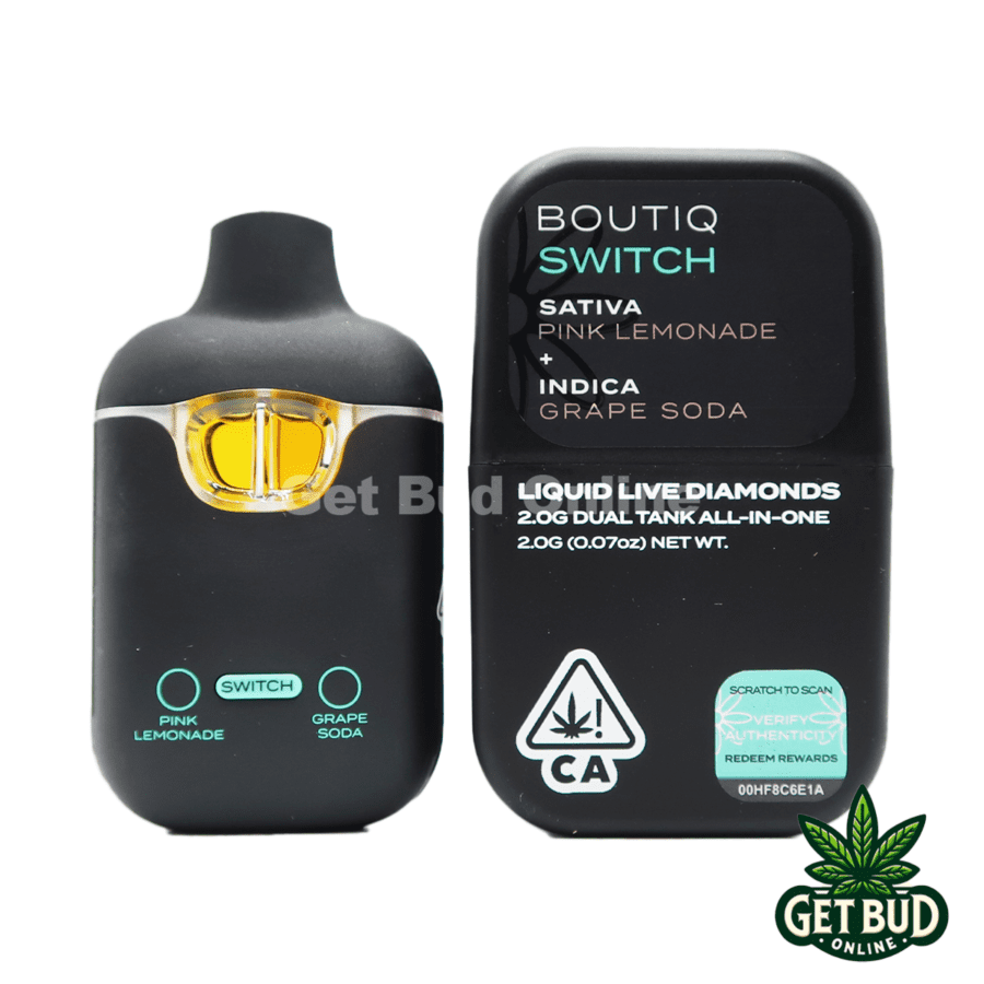 Boutiq Switch 2g disposable - Pink Lemonade + Grape Soda (Sativa/Indica) Liquid Live Diamond