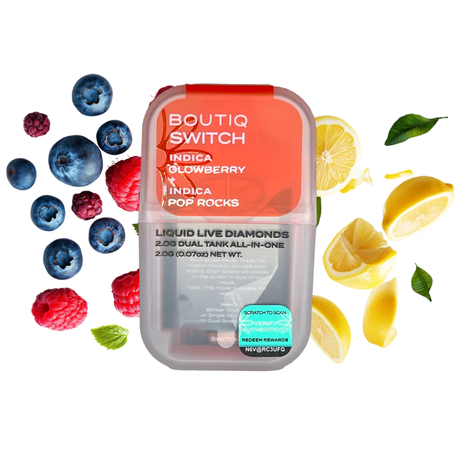 Boutiq Switch V4 Glowberry x Pop Rocks – 2G Disposable Vape - Official Boutiq Switch