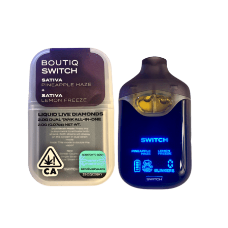 Boutiq Switch V4 Pineapple Haze x Lemon Freeze – 2G Disposable Vape - Official Boutiq Switch
