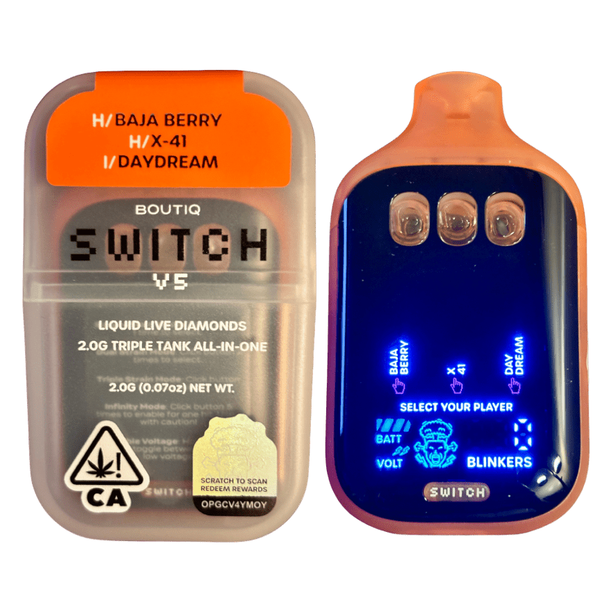 BOUTIQ SWITCH V5 (3 in 1) “BAJA BERRY” (HYBRID) x “X-41” (HYBRID) x “DAYDREAM” (INDICA)