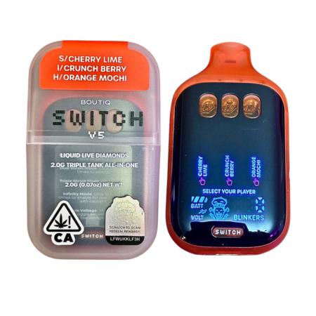 BOUTIQ SWITCH V5 (3 in 1) “CHERRY LIME” (SATIVA) x “CRUNCH BERRY” (INDICA) x “ORANGE MOCHI” (HYBRID)