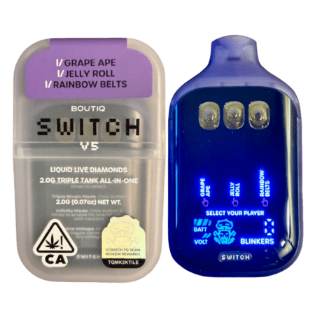 BOUTIQ SWITCH V5 (3 in 1) “GRAPE APE” x “JELLY ROLL” x “RAINBOW BELTS” (INDICA)