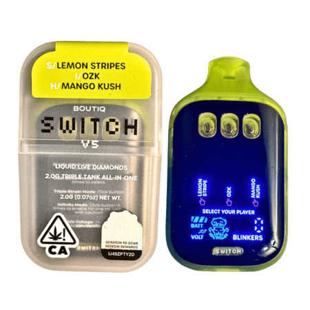 BOUTIQ SWITCH V5 (3 in 1) “LEMON STRIPES” (S) x “OZK” (I) x “MANGO KUSH” (H)