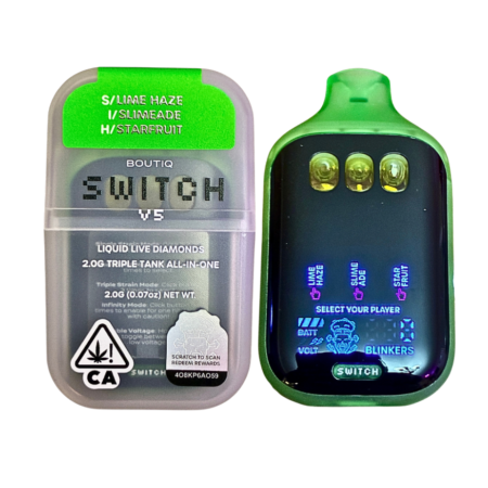 BOUTIQ SWITCH V5 (3 in 1) “LIME HAZE” (SATIVA) x “SLIMEADE” (INDICA) x “STARFRUIT” (HYBRID)