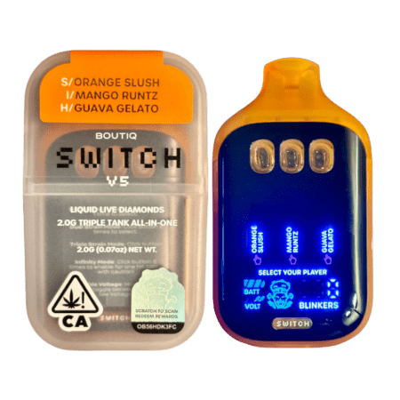 BOUTIQ SWITCH V5 (3 in 1) “ORANGE SLUSH” (S) x “MANGO RUNTZ” (I) x “GUAVA GELATO” (H)