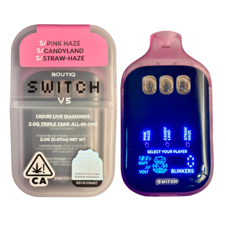 BOUTIQ SWITCH V5 (3 in 1) “PINK HAZE” x “CANDYLAND” x “STRAW-HAZE” (SATIVA)