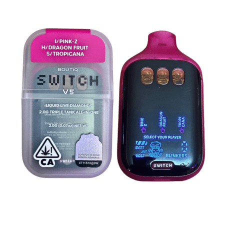 BOUTIQ SWITCH V5 (3 in 1) ”PINK-Z” (INDICA) x “DRAGON FRUIT” (HYBRID) x “TROPICANA” (SATIVA)
