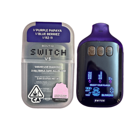 BOUTIQ SWITCH V5 (3 in 1) ”PURPLE PAPAYA” x “BLUE BERRIEZ” x “RZ-11” (INDICA)