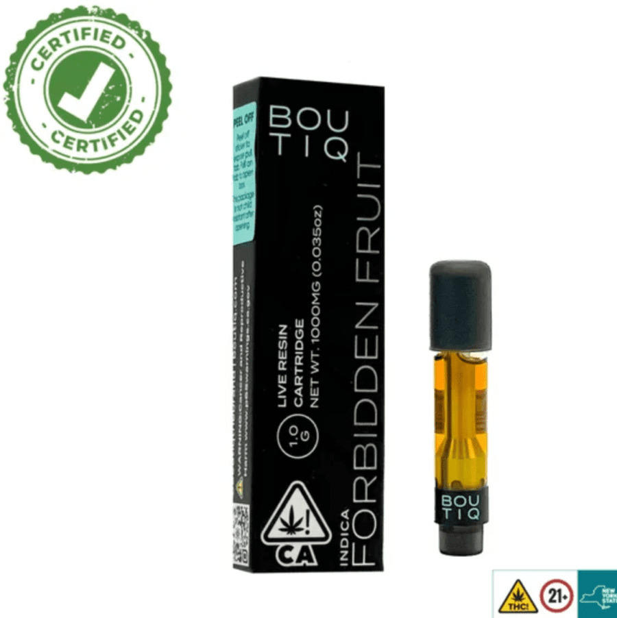 Forbidden Fruit Boutiq Carts - 1G Live Resin Cartridge - Indica - Official Boutiq Switch