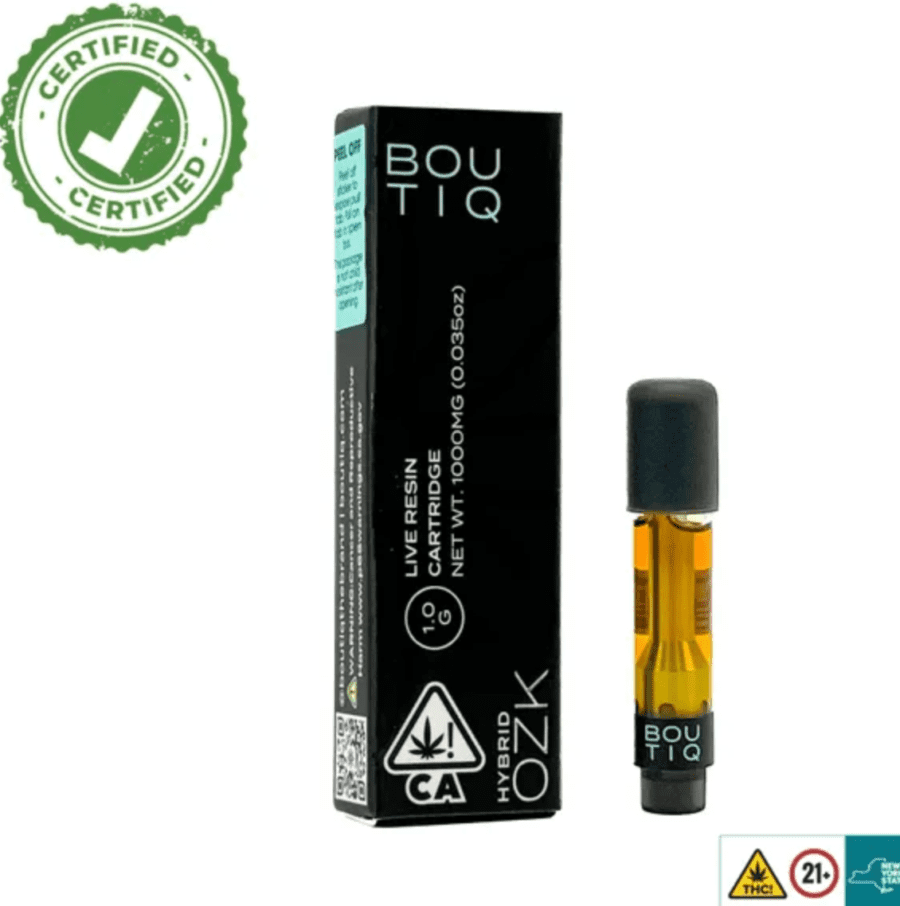 OZK Boutiq Carts - 1G Live Resin Cartridge - Hybrid - Official Boutiq Switch